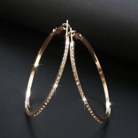 NEW Sterling Silver hoop earrings - Picture 2 of 4